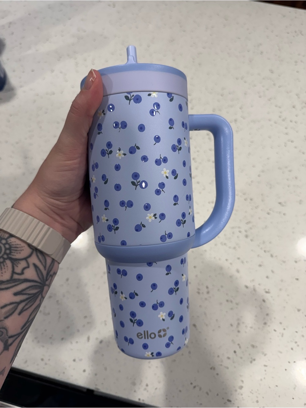 30oz Ello tumbler w/ retractable straw
